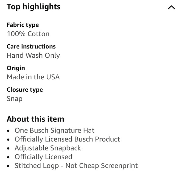 New!! Busch Light Signature Logo Stitched Adjustable Hat - Picture 2 of 7